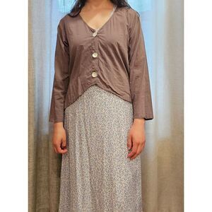 Tulip Cotton Boho Beach vibe Top high low size M